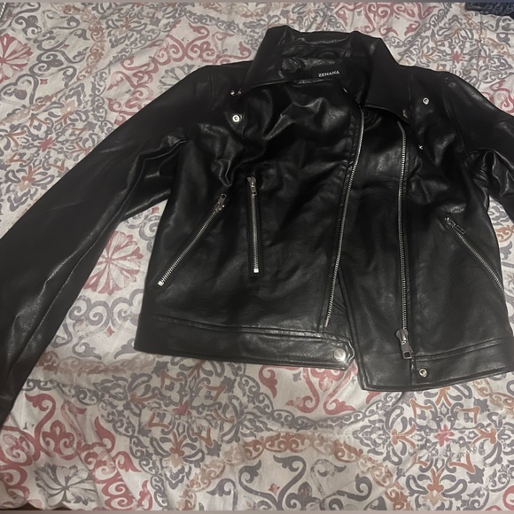 Vegan Leather Jacket - Picture 3 of 5